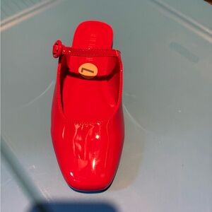 Steve Madden Red Patent Mary Jane Mule